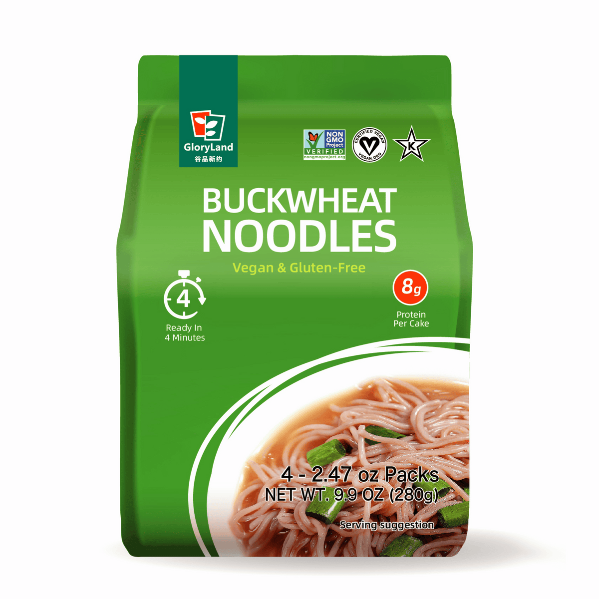 Buckwheat Noodles (6 Bags) GloryLand Food