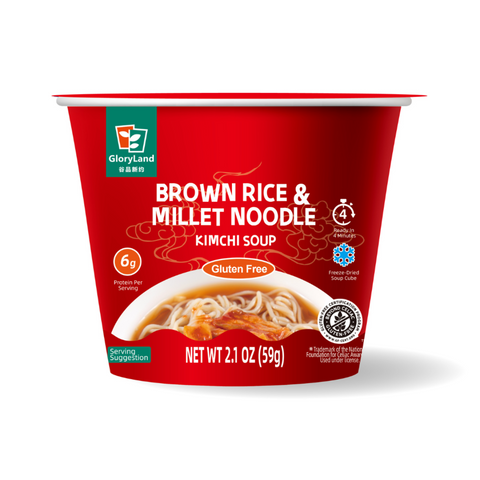 Brown Rice & Millet Noodle Kimchi Soup (6 Cups)